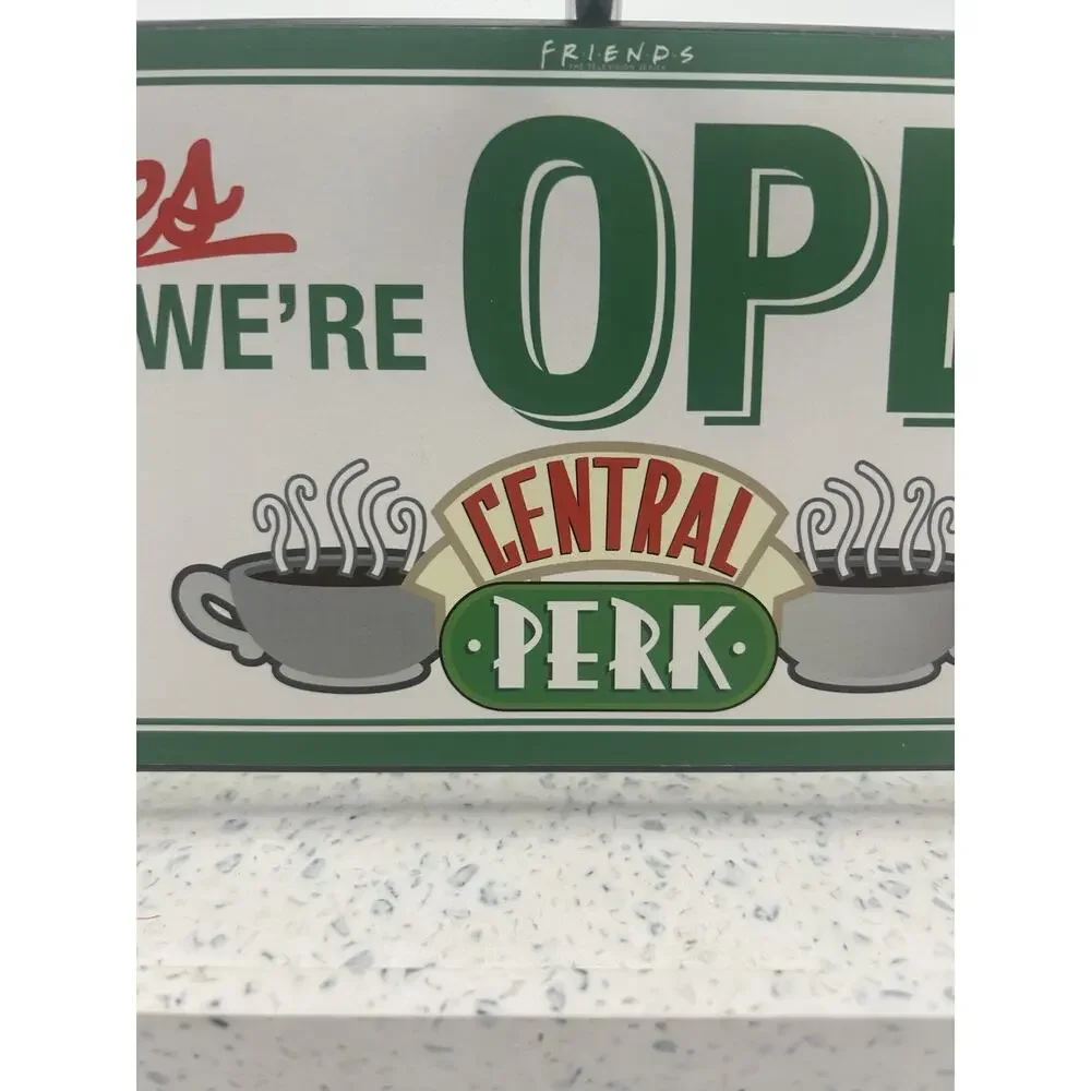 Friends Central Perk Reversible Hanging Sign Wall Art | 12 x 5 Inches